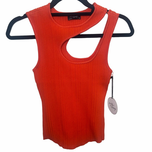 NWT Nanamacs Orange Cutout Top Size Small
